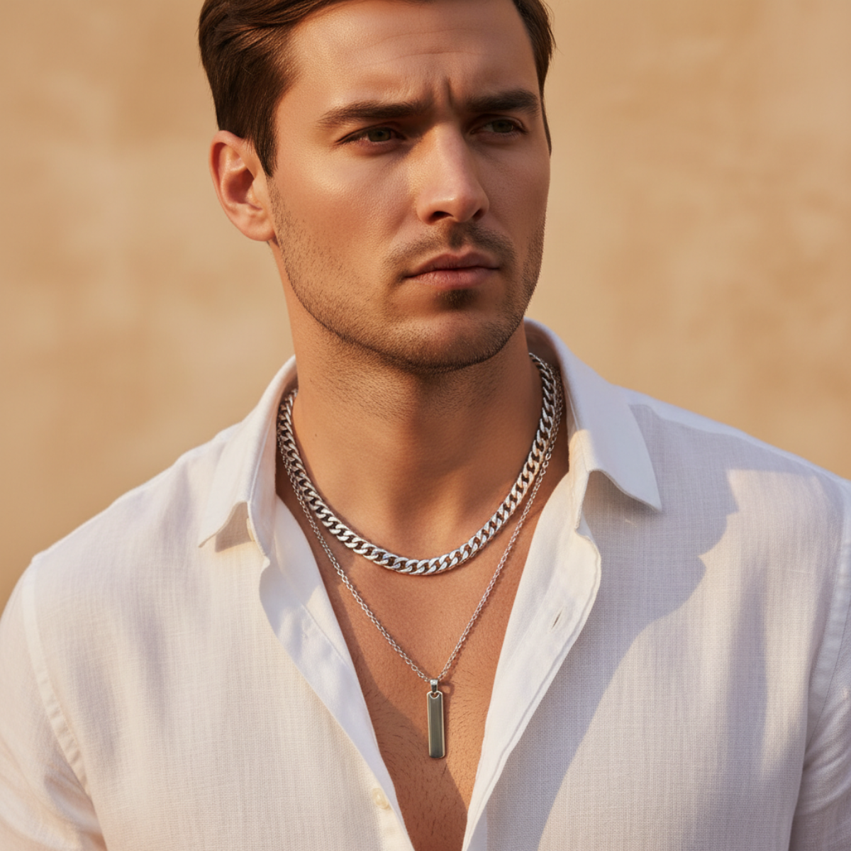 VELTOR BAR PENDANT NECKLACE