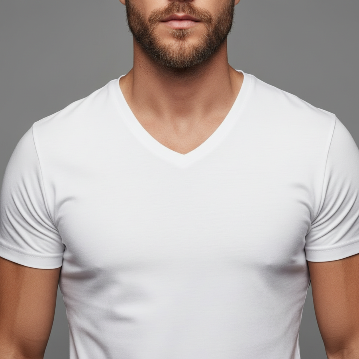 Core V-Neck Tee – White