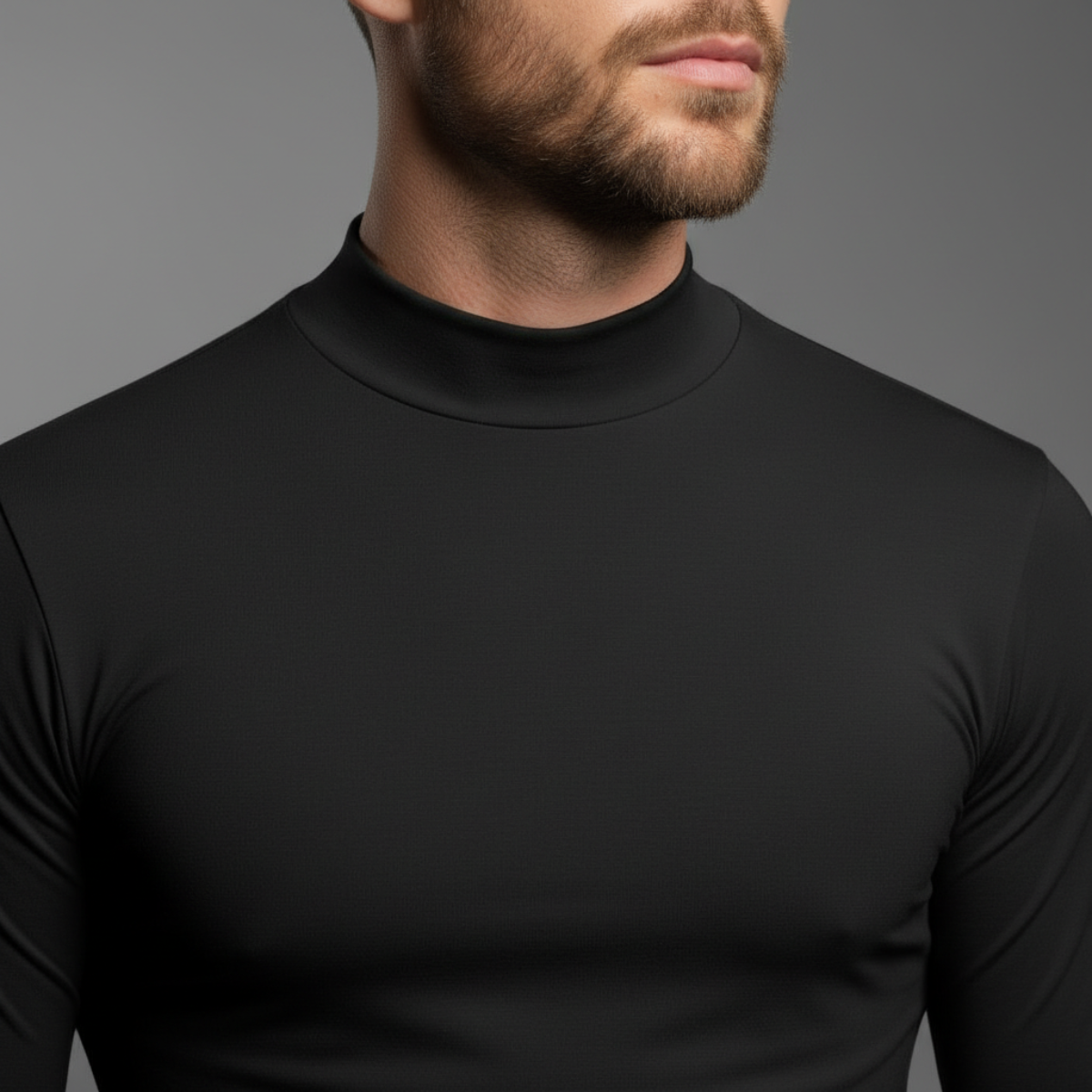 Base Mock Neck – Black