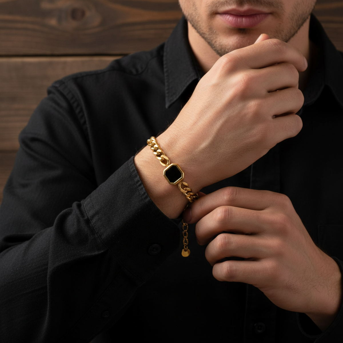 ORVEX ONYX SIGNET BRACELET