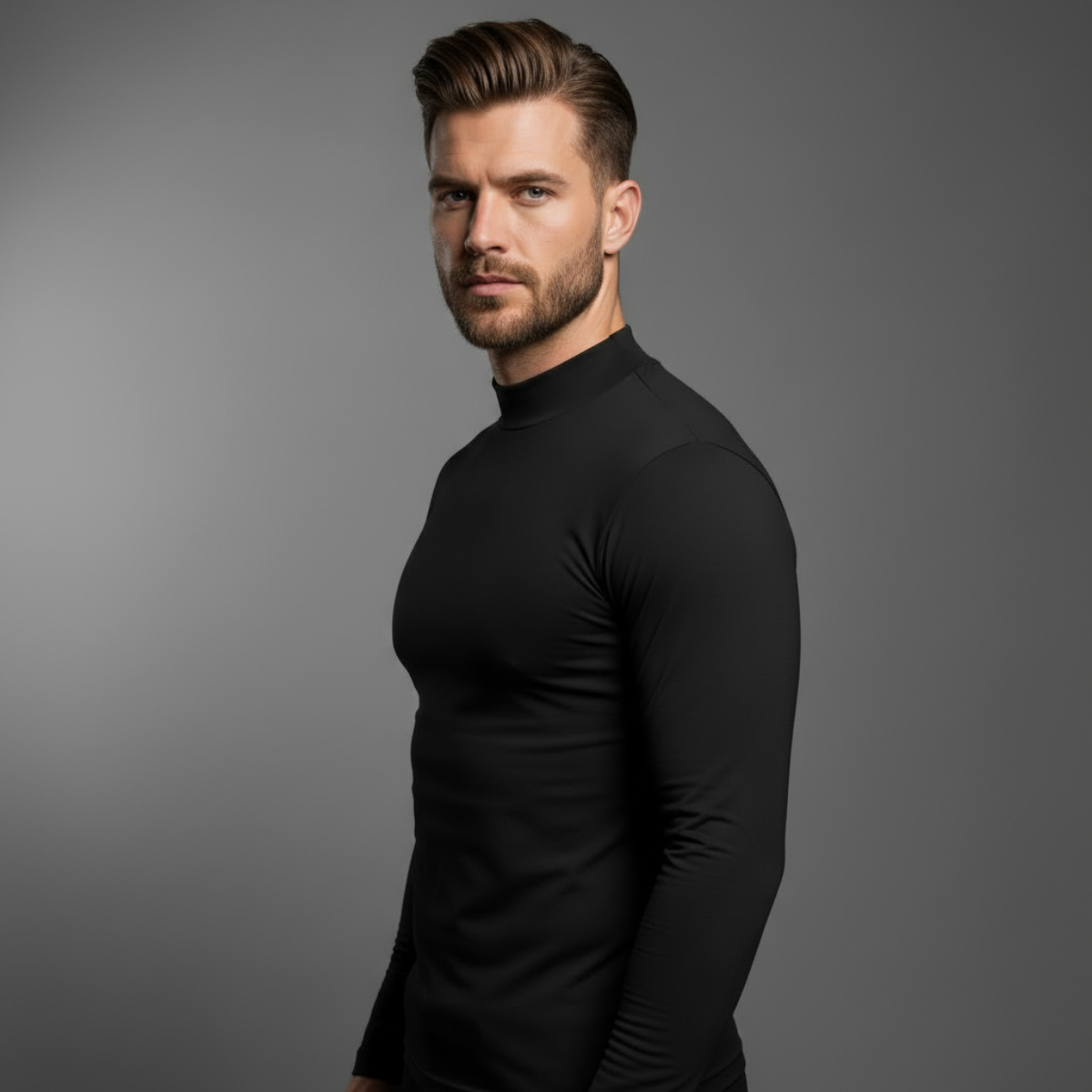 Base Mock Neck – Black