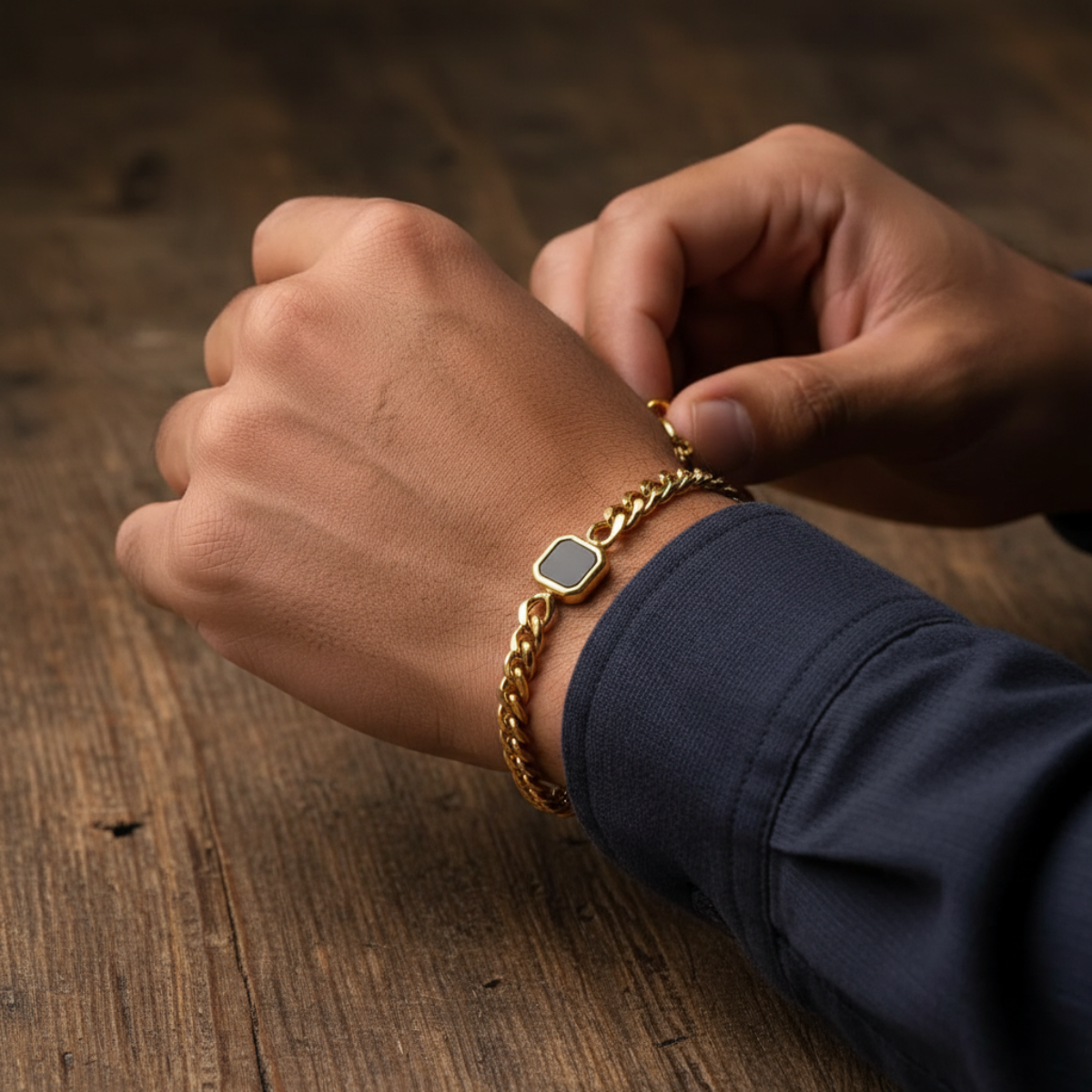 ORVEX ONYX SIGNET BRACELET